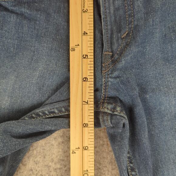 Levis 524 Jeans Womens 28x32 Too Superlow Blue Bootcut Stretch Denim Low Rise - Picture 6 of 11